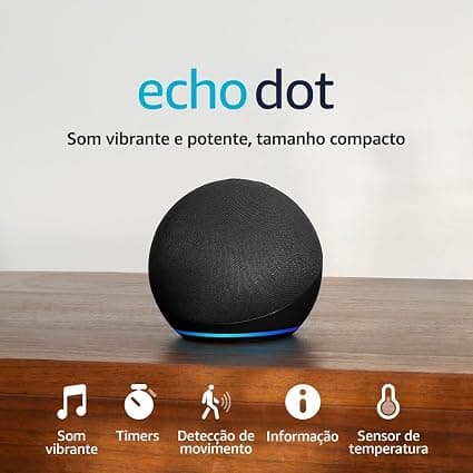 Amazon Echo Dot 5ª Geração com 40% OFF na Amazon