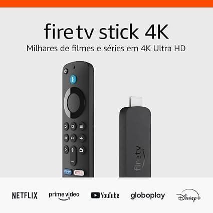 Fire TV Stick 4K com Dolby Vision e Wi-Fi 6 — 36% OFF
