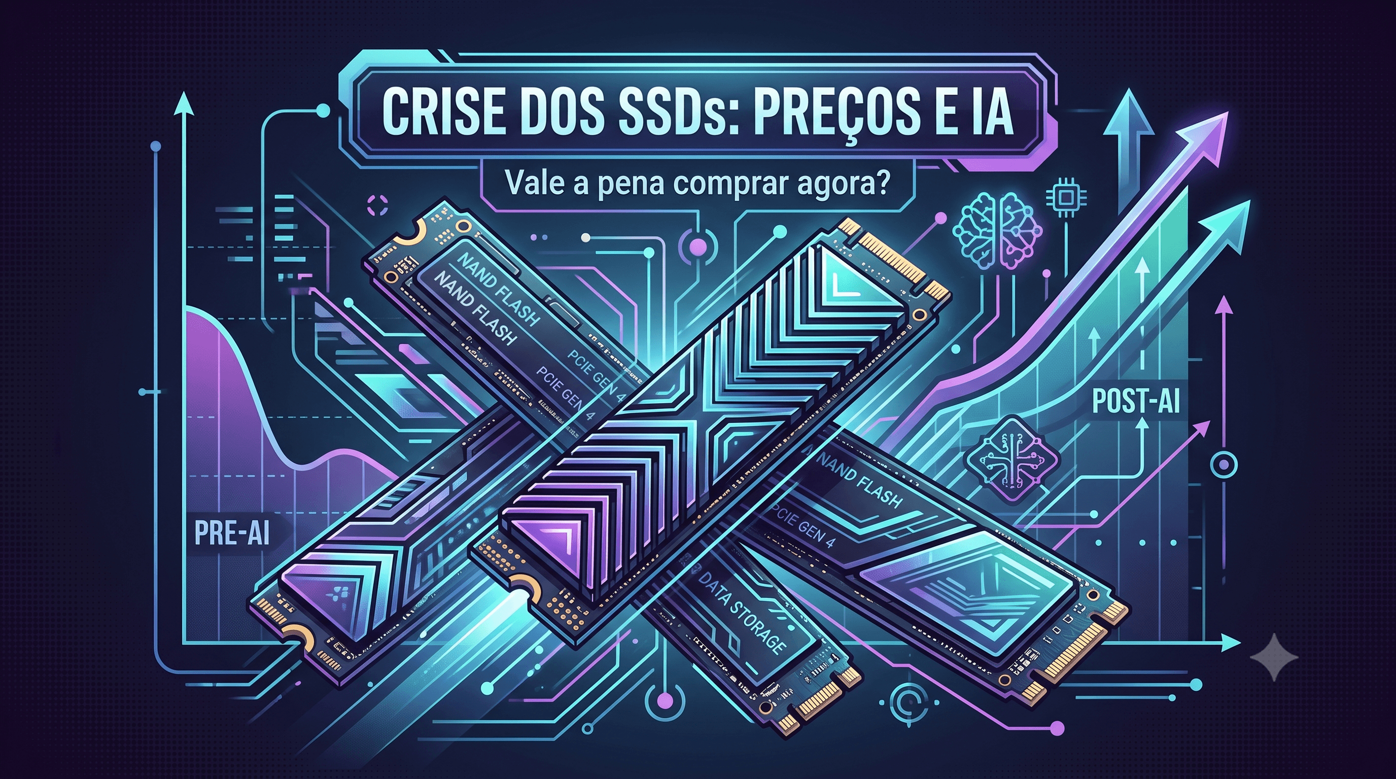 A Crise dos SSDs em 2026: Por que os Preços Dispararam e Ainda Vale a Pena Comprar?