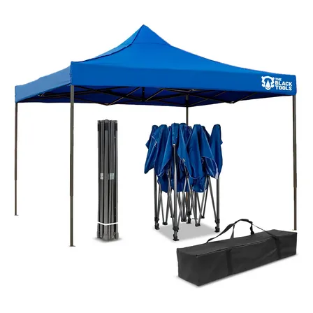 Tenda Gazebo Sanfonada Articulada 2x2m Duravel Proteco ao ar Livre Camping Praia Btg200m the Black Tools
